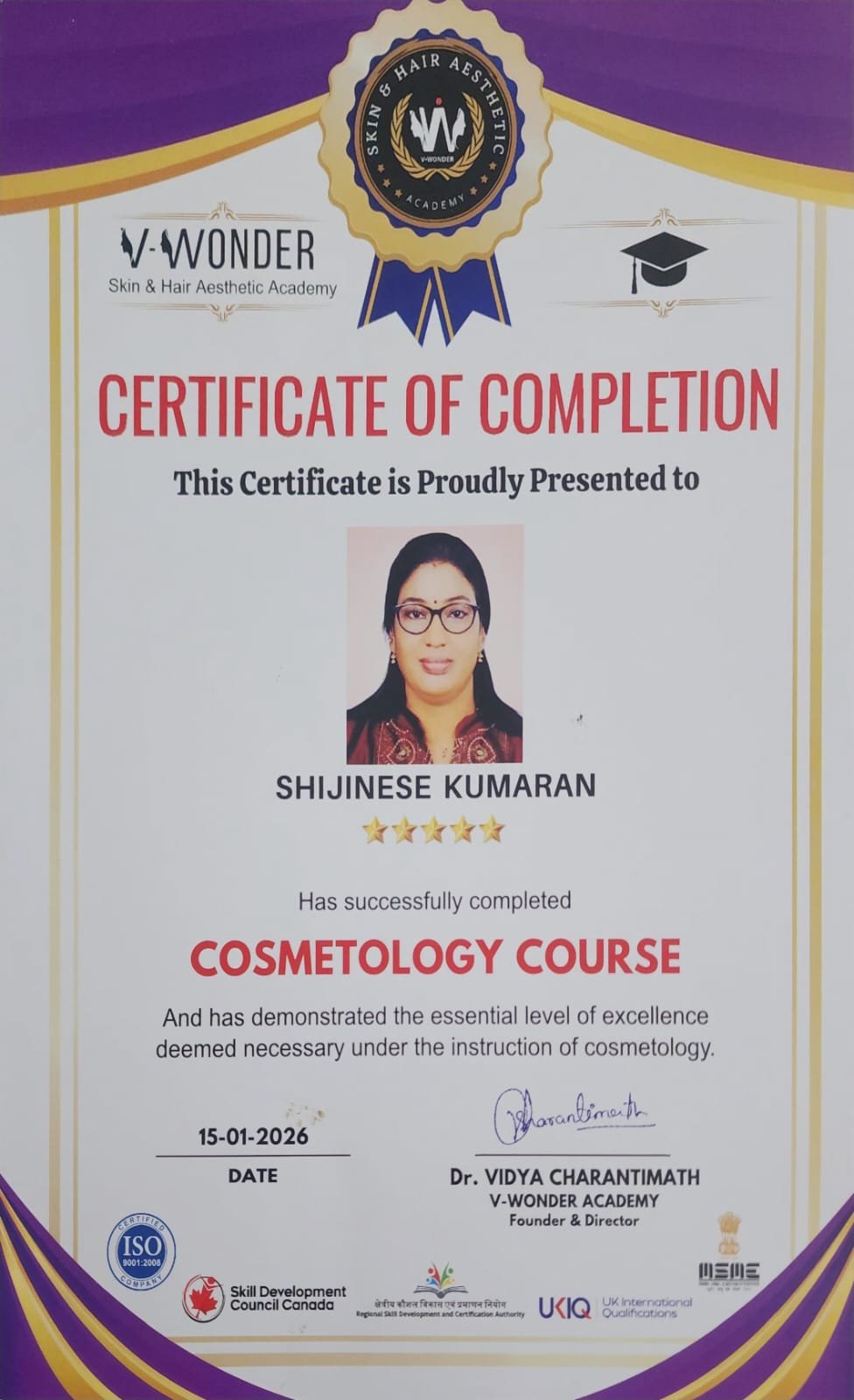 V-Wonder Skin & Hair Academy &ndash; Cosmetology Course