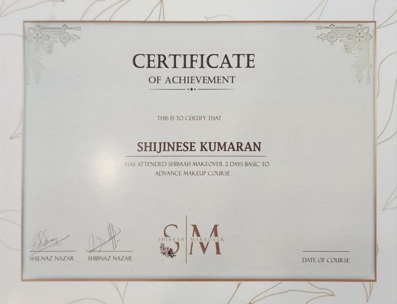 Shibaah Makeover &ndash; Basic to Advance Makeup Course