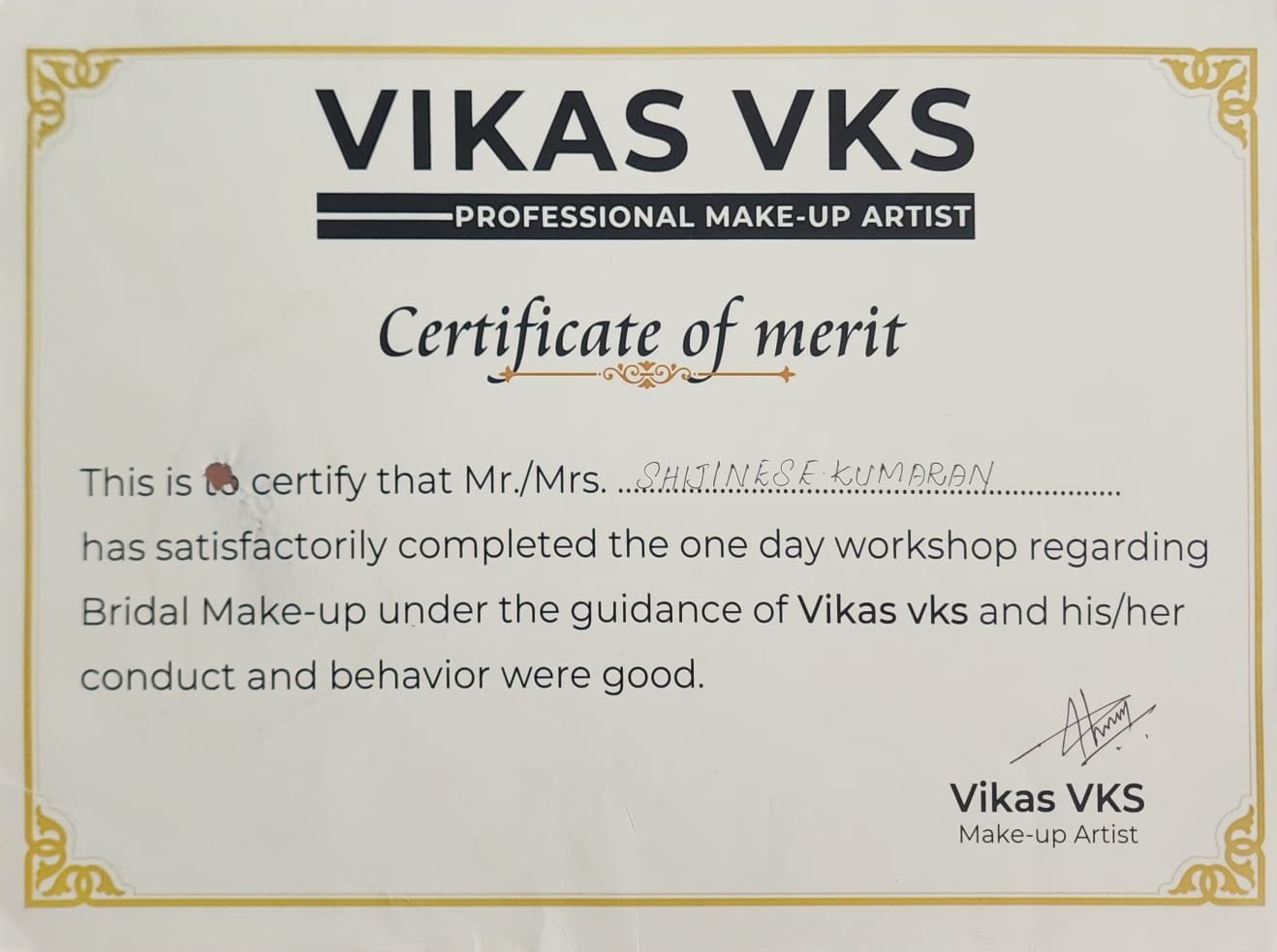 Vikas VKS Make-Up Artist &ndash; Bridal Make-Up Workshop