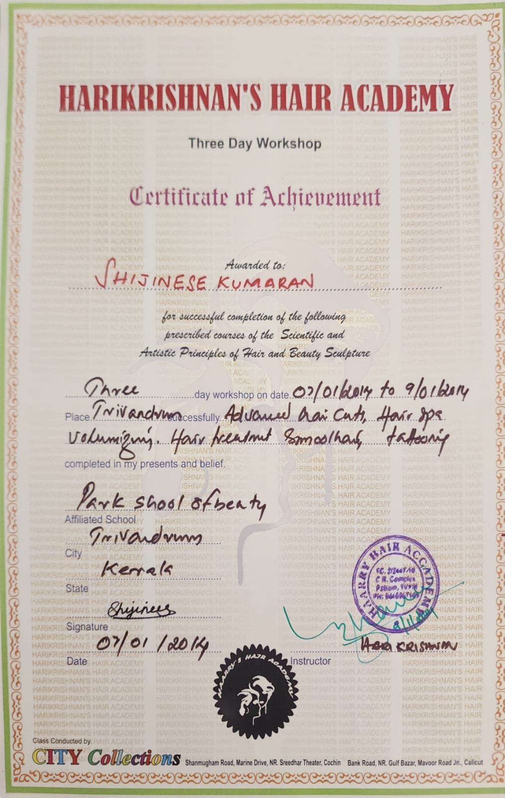 Harikrishnan&rsquo;s Hair Academy &ndash; Advanced Hair Cutting & Spa