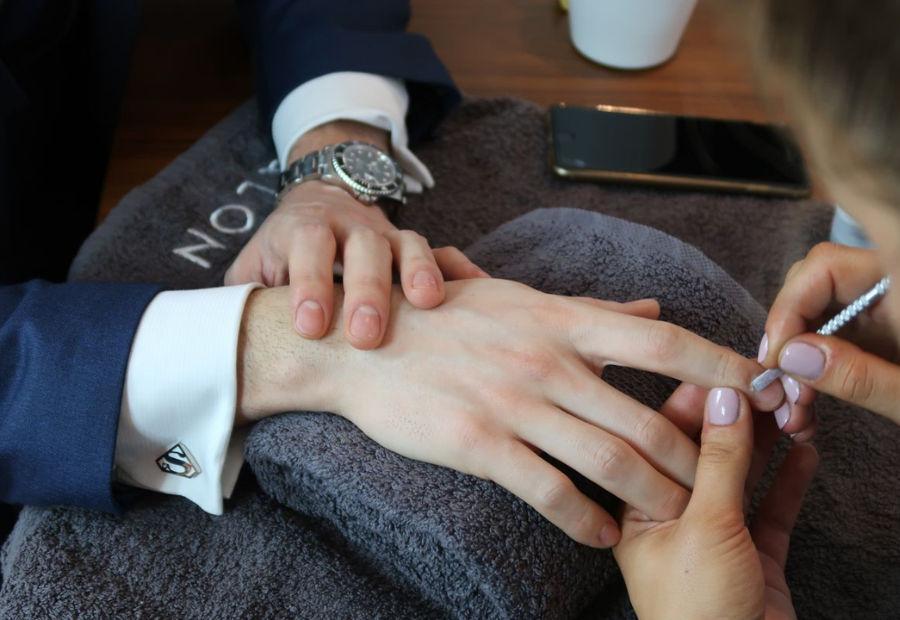 Men's manicure and pedicure